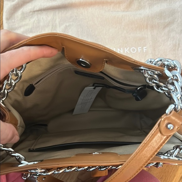 Rebecca Minkoff Brown and Silver Edie bucket bag - Picture 3 of 6
